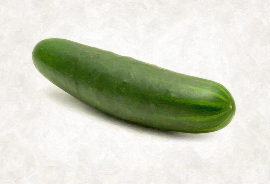 Nature Painting - Cucumber #2 by Danny Smythe