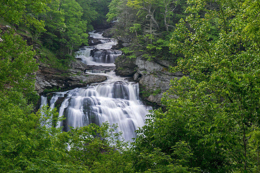 Cullasaja Falls Nantahala National Forest NC #2 Photograph by Willie Harper