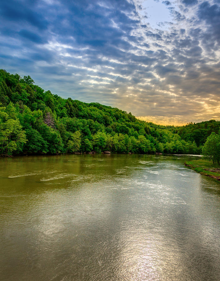 Evening on the Cumberland River Photograph by Alexey Stiop