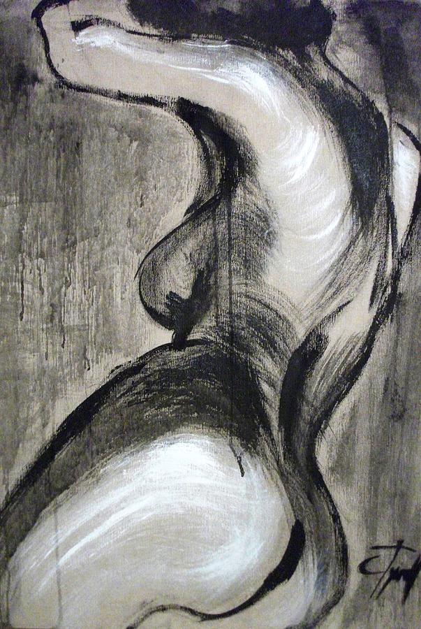 Curvy Figure #2 Painting by Carmen Tyrrell
