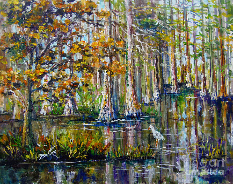 Cyprus Swamp #1 Painting by Lou Ann Bagnall