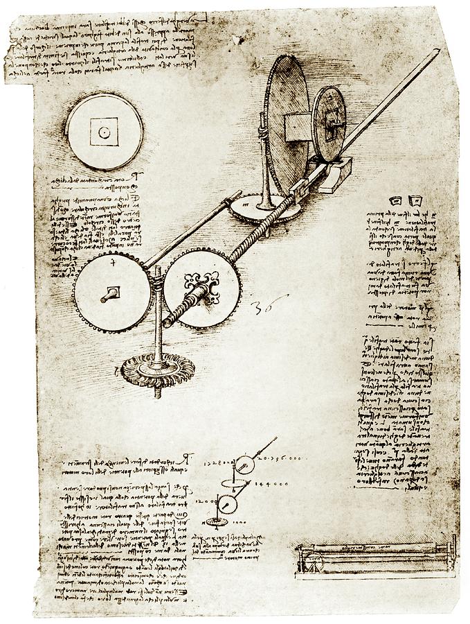 Da Vincis Notebook #2 Photograph by Library Of Congress