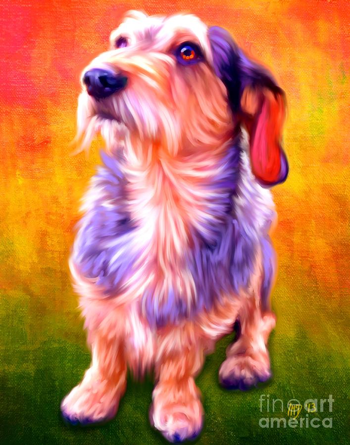 Dog Painting - Dachshund Art #2 by Iain McDonald