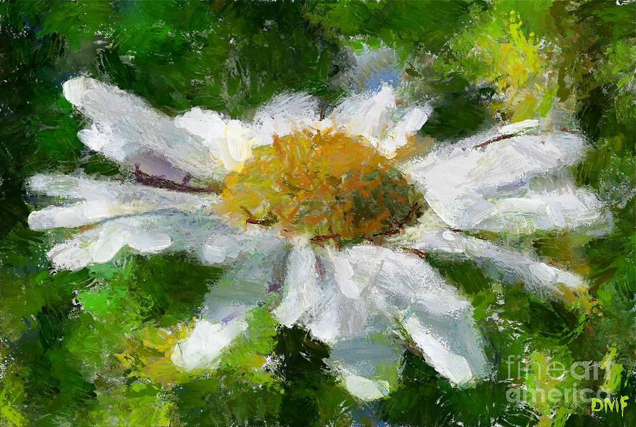 Daisy #2 Painting by Dragica  Micki Fortuna