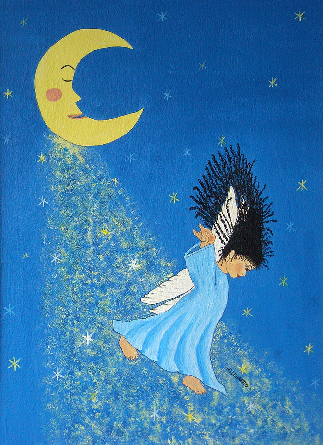 Fantasy Painting - Dancing On Moonbeams #2 by Pamela Allegretto