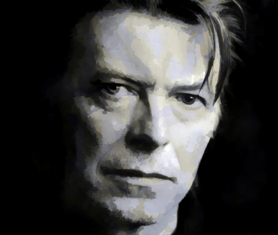 David Bowie - Watercolor - Doc Braham - All Rights Reserved Painting by Doc Braham