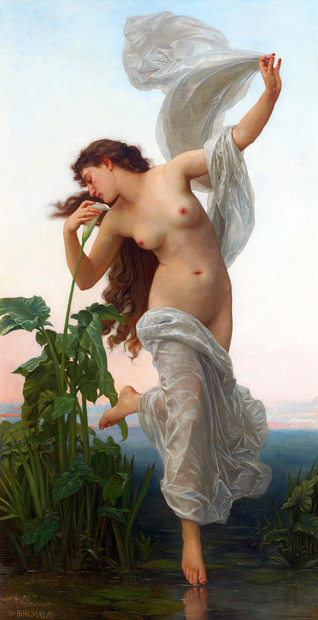 Dawn  #2 Painting by William-Adolphe Bouguereau
