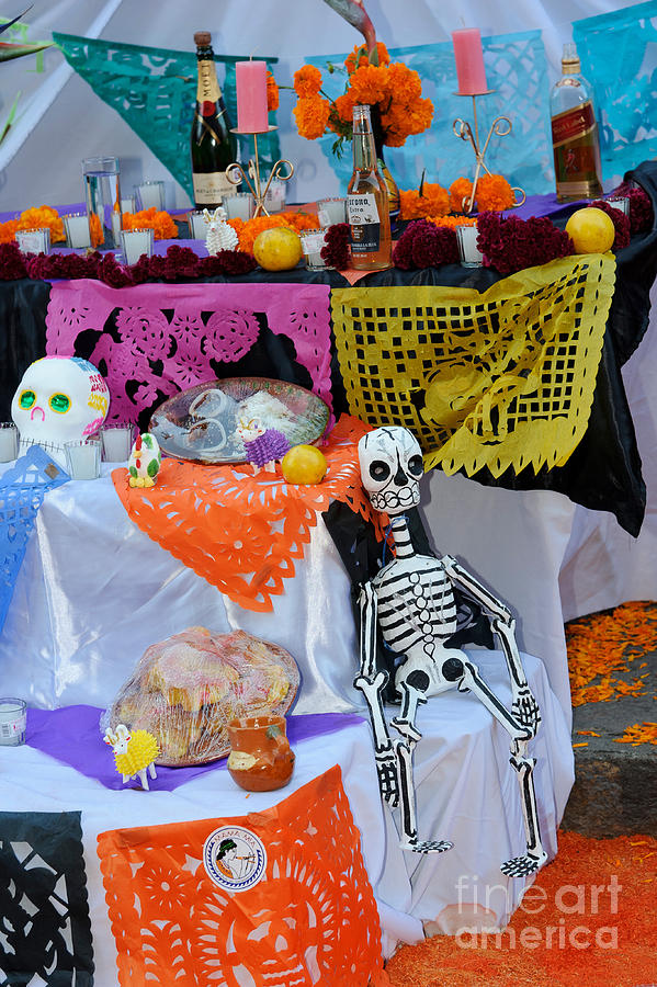Day Of The Dead Altar, Mexico #2 Photograph by John Shaw
