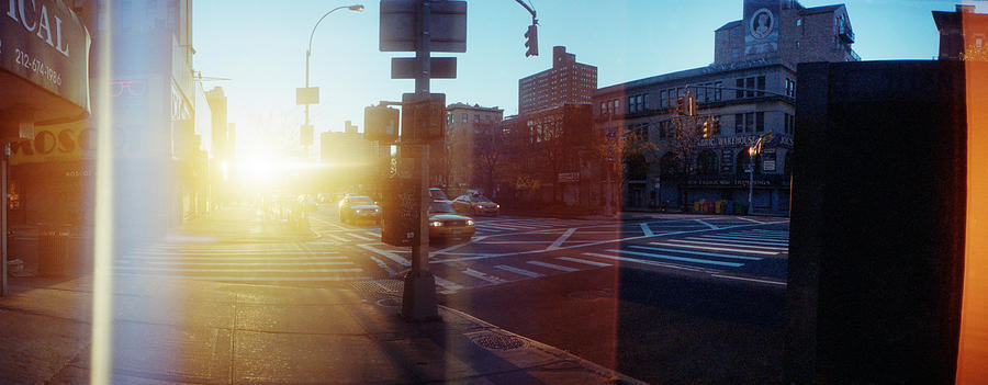 Architecture Photograph - Delancey Street At Sunrise, Lower East #2 by Panoramic Images