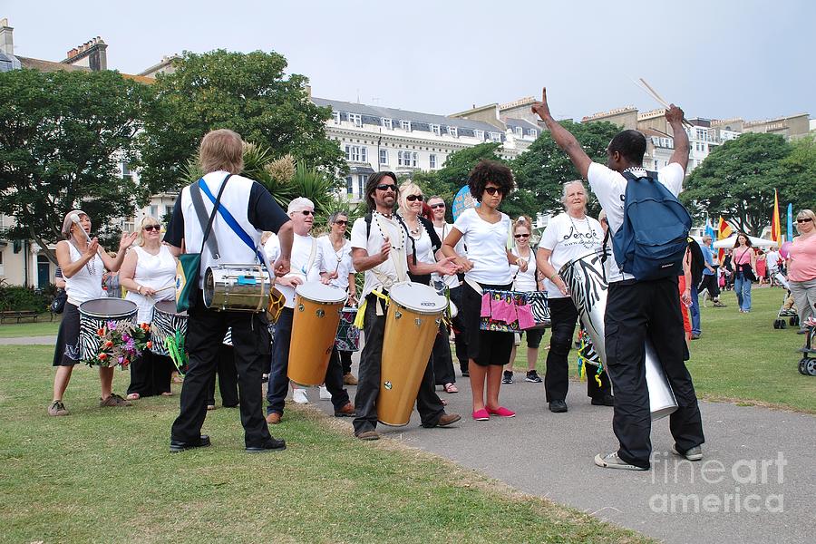 Dende Nation samba drum troupe #2 Photograph by David Fowler