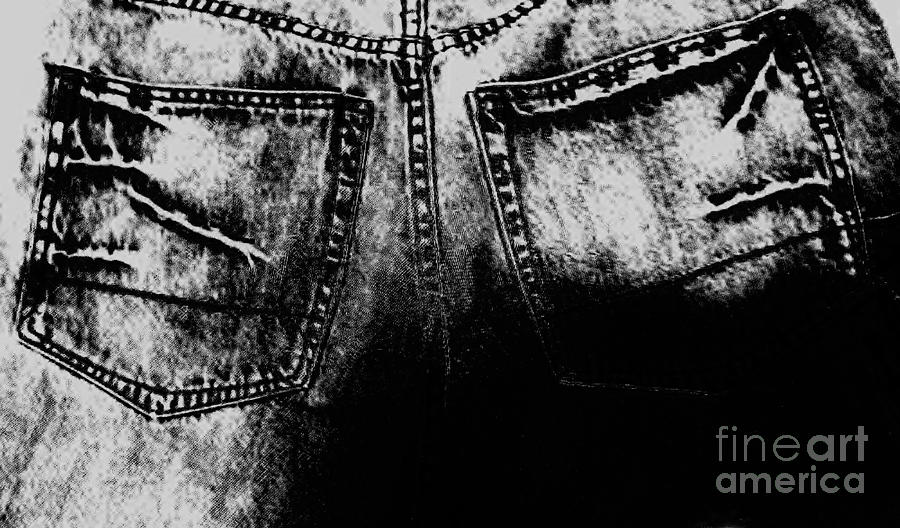 Black And White Photograph - Denim  #2 by Amar Sheow