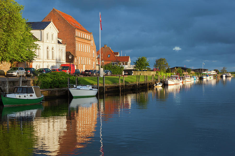 Denmark, Jutland, Ribe, Town View Photograph by Walter Bibikow - Pixels