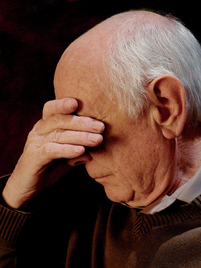 Depressed Man Photograph by Kate Jacobs/science Photo Library | Pixels