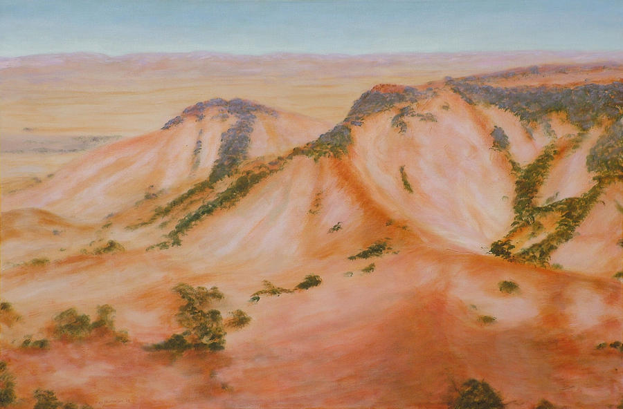 Landscape Painting - Desert Hills 2013 #2 by Alex Mortensen
