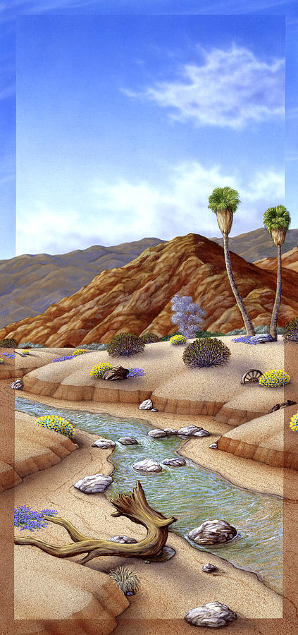 Nature Painting - Desert Vista #2 #2 by Snake Jagger