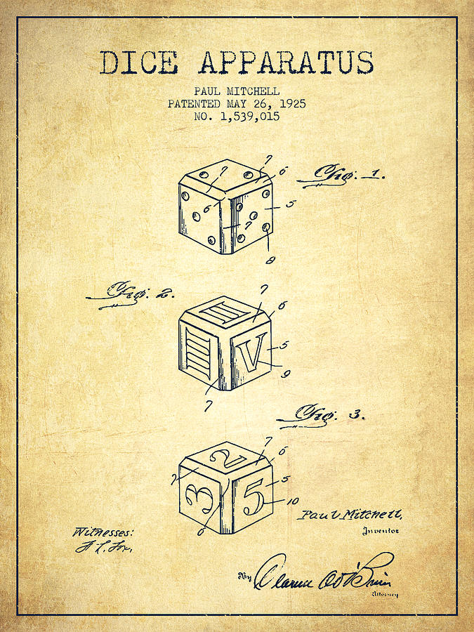 Dice Digital Art - Dice Apparatus Patent from 1925 - Green #2 by Aged Pixel