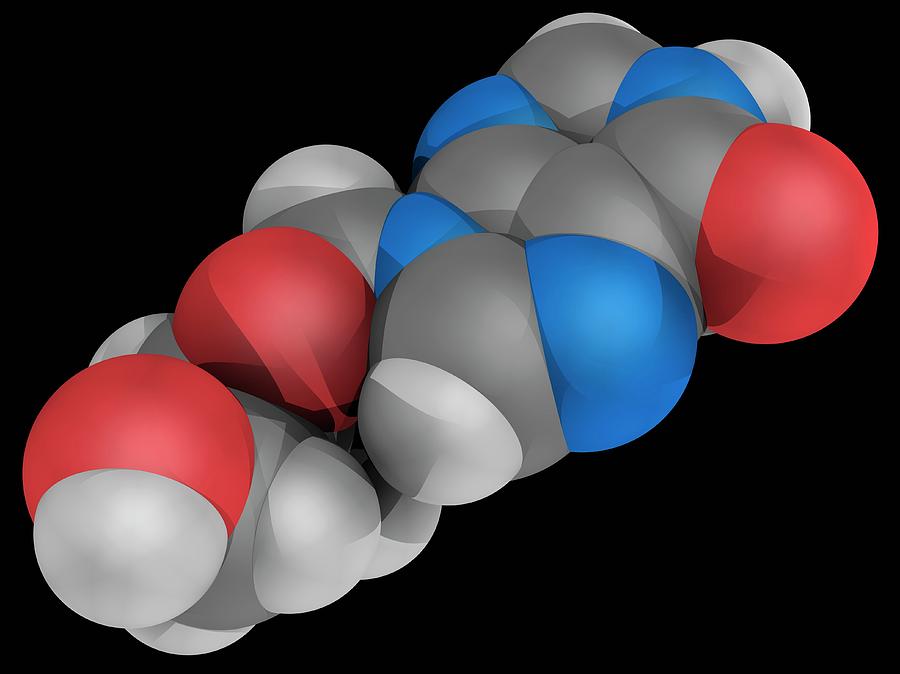 Didanosine Drug Molecule #2 Photograph by Laguna Design/science Photo Library