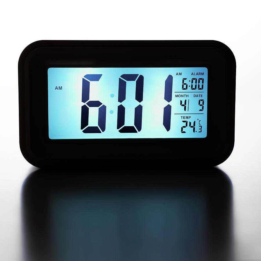 Nobody Photograph - Digital Alarm Clock #2 by Science Photo Library