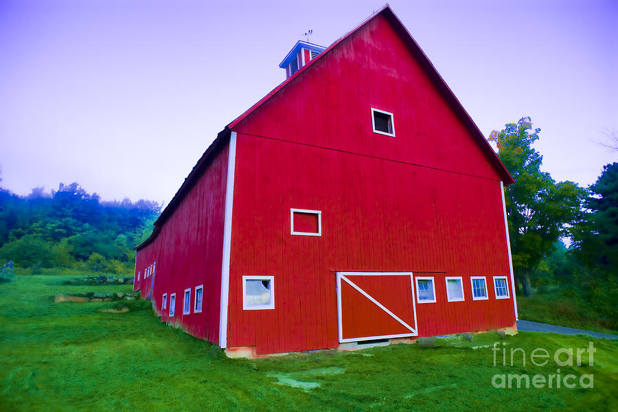 Digitally enhanced red barn. #2 Photograph by Don Landwehrle