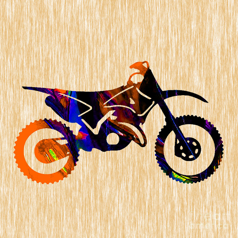 Sports Mixed Media - Dirt Bike #2 by Marvin Blaine