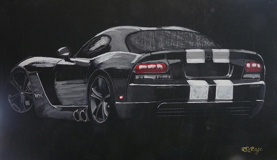 Dodge Viper 1 Painting by Richard Le Page