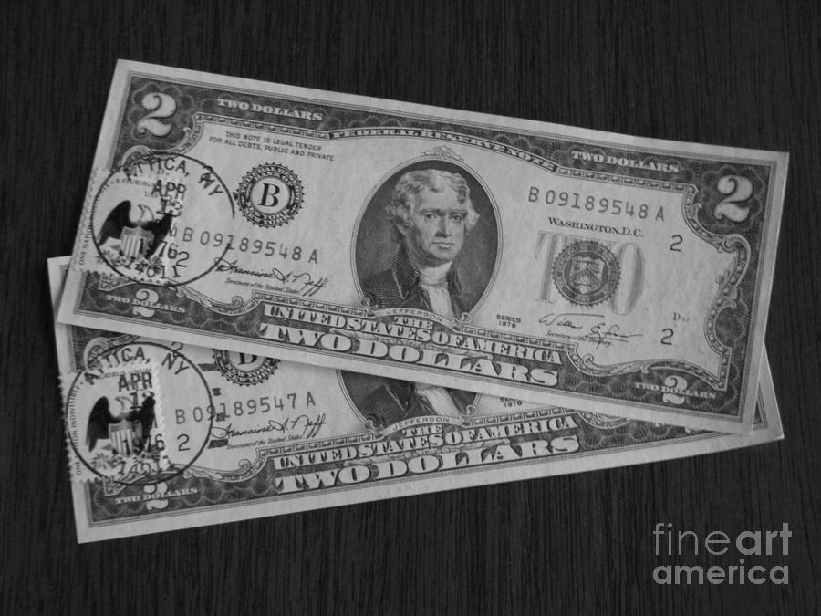 2 Dollars Photograph by Michael Krek
