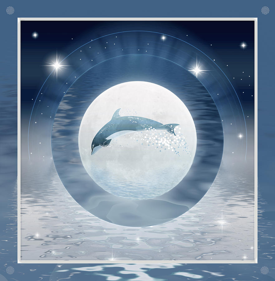 Dolphin  #2 Digital Art by Harald Dastis