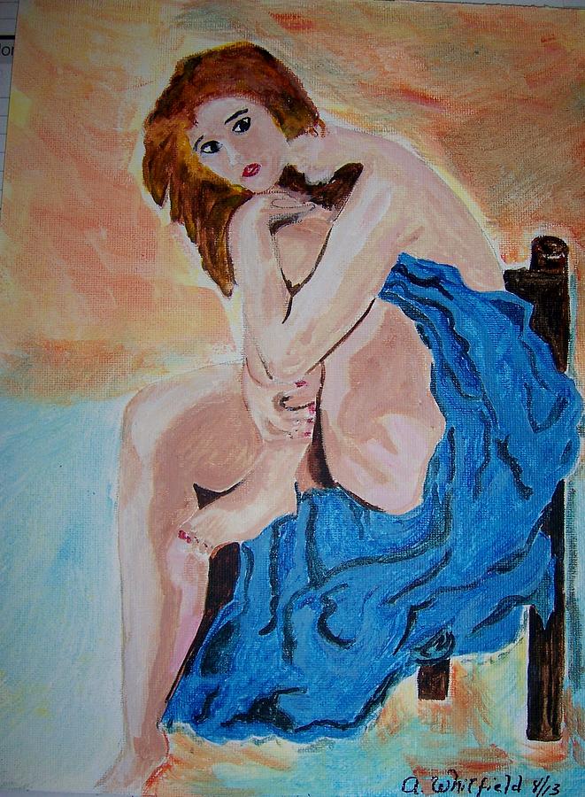 Woman Painting - Dont Come In #2 by Ann Whitfield