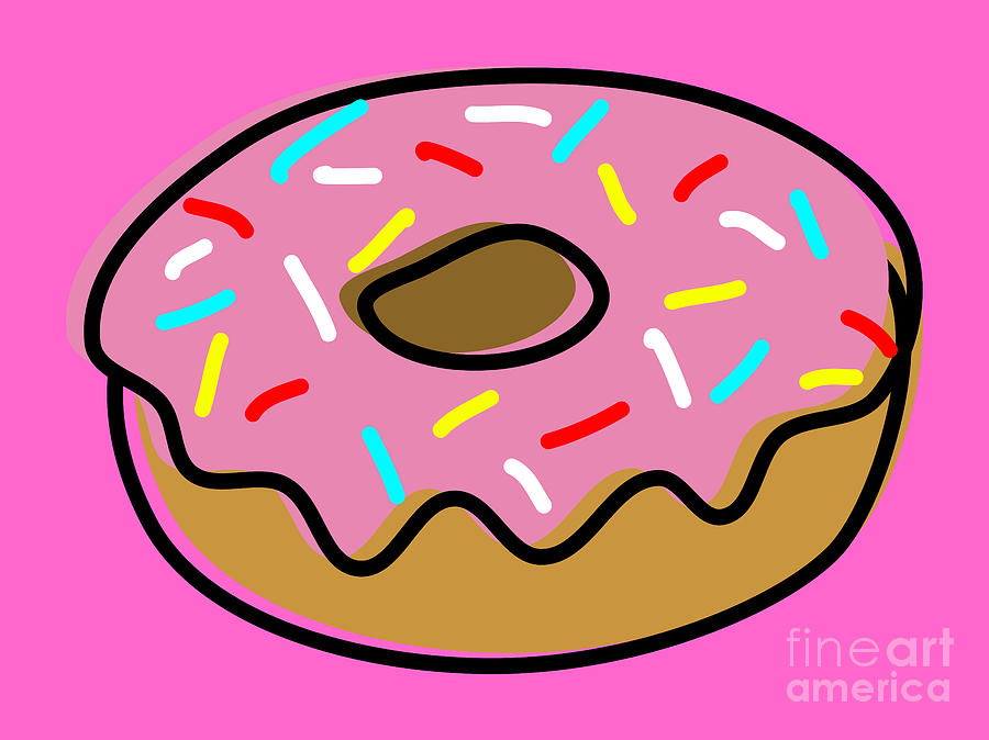 Cake Digital Art - Donut #2 by Shawn Hempel