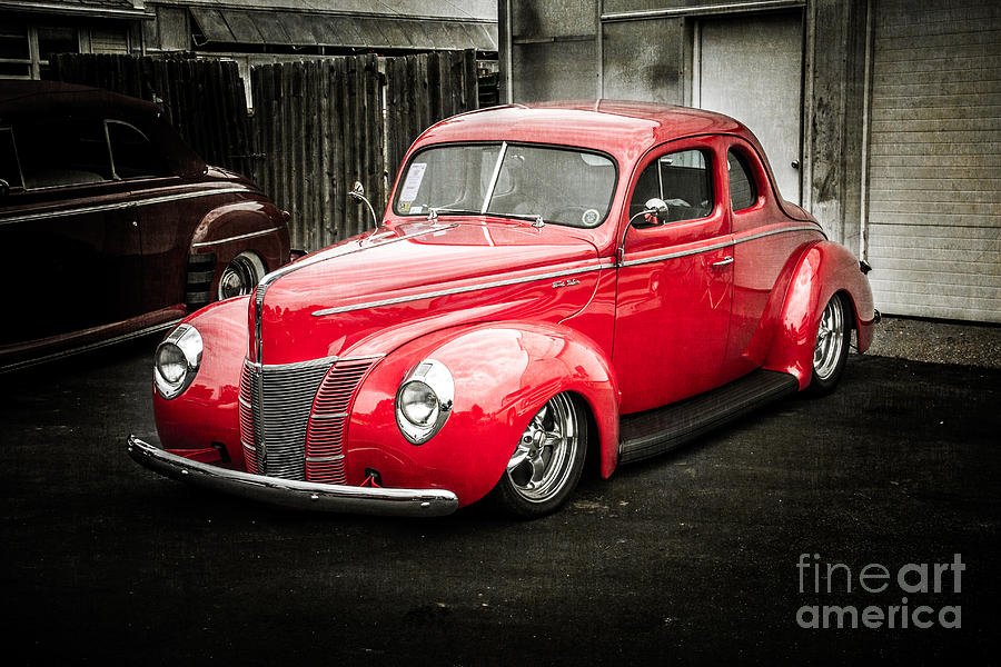2 Door Red Photograph by Perry Webster