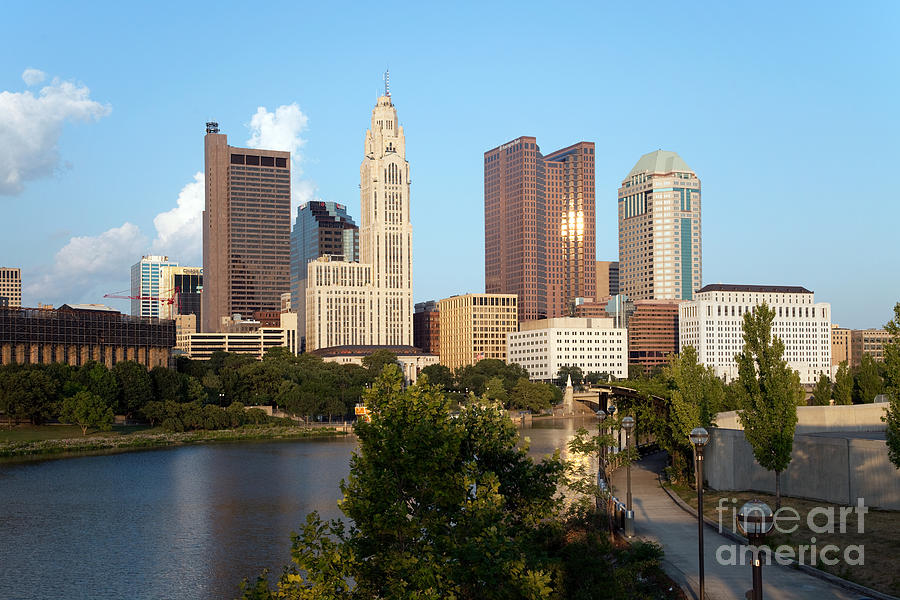 Downtown Skyline of Columbus #2 Photograph by Bill Cobb - Pixels