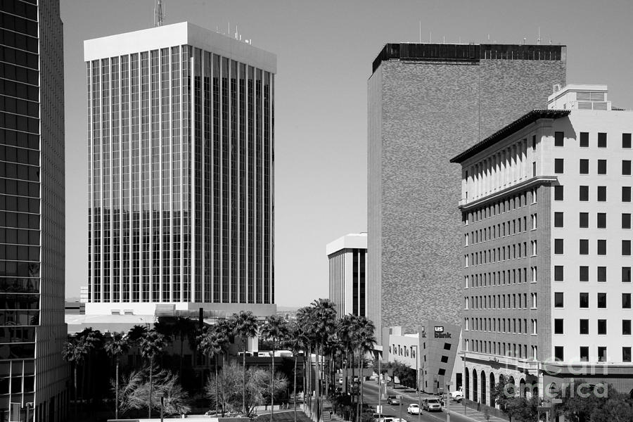 Black And White Photograph - Downtown Tucson AZ #2 by Bill Cobb