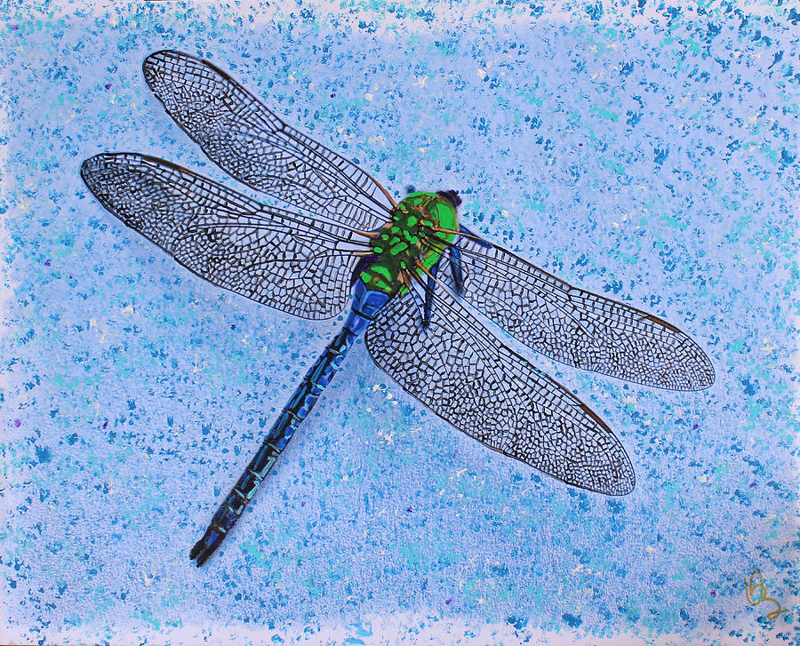Dragonfly Painting by Deborah Boyd