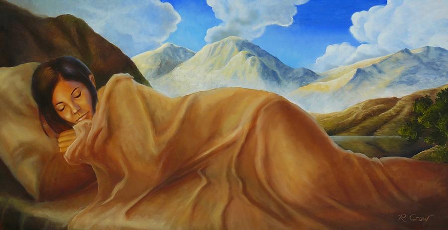 Surrealist Painting - Dreaming by Richard Craw