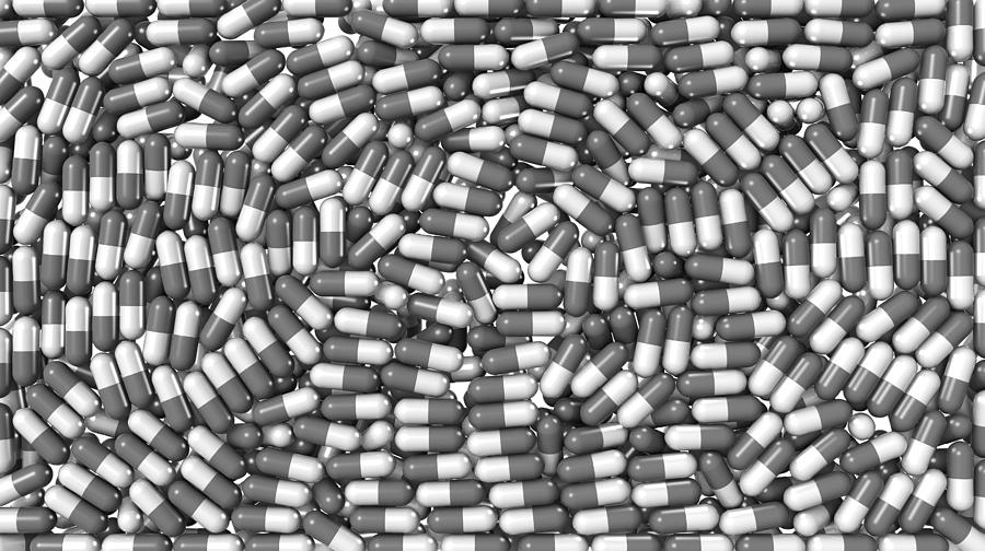 Drug capsules, artwork Photograph by Science Photo Library - Fine Art ...