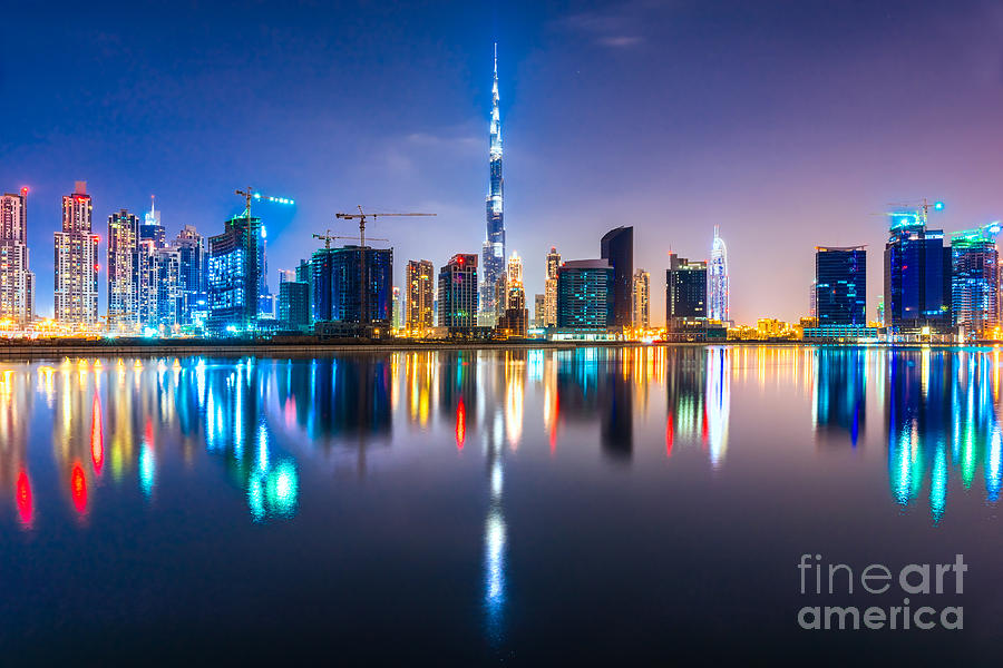 Dubai skyline - UAE #2 Photograph by Luciano Mortula