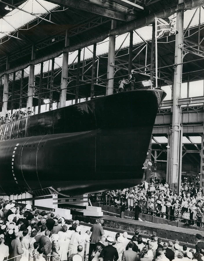 Duchess Of Kent Launches New Submarine Photograph by Retro Images ...