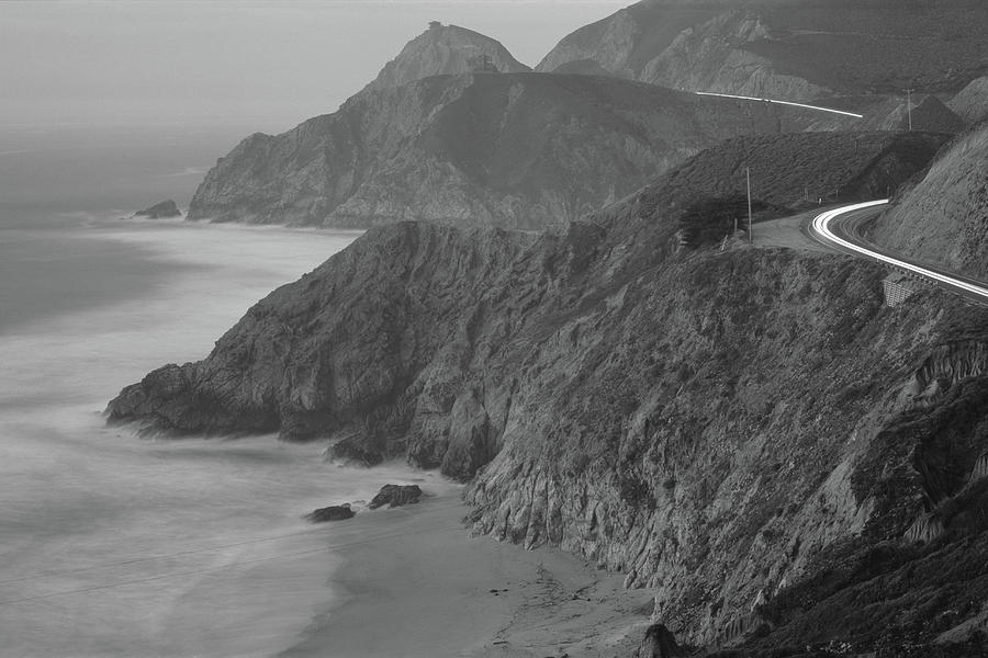 Dusk Highway 1 Pacific Coast Ca Usa #2 Photograph by Panoramic Images