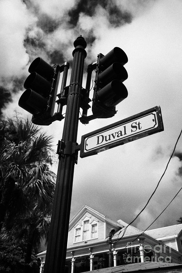 Key Photograph - Duval Street Key West Florida Usa #2 by Joe Fox