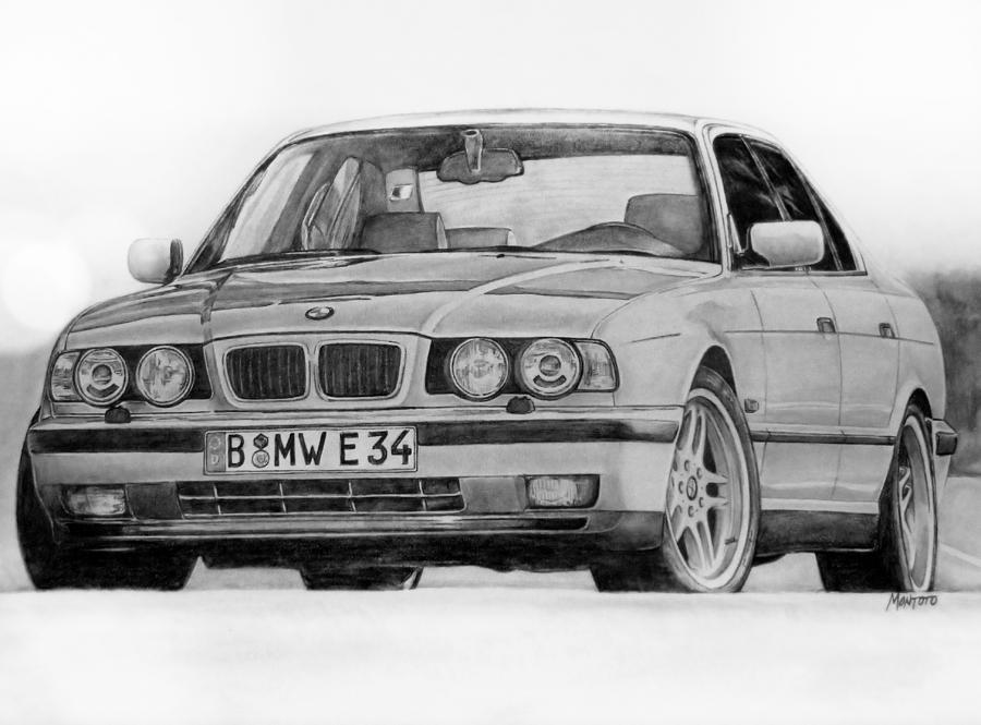 Как нарисовать bmw e34