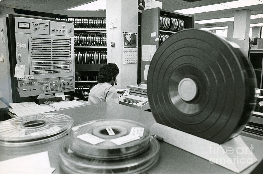 Early Mainframe Computer System #2 Photograph by Van D. Bucher