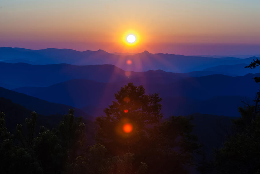 Early Morning Sunrise Over Blue Ridge Mountains #2 Photograph by Alex Grichenko