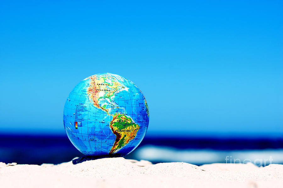 Globe Photograph - Earth globe. Conceptual image #2 by Michal Bednarek