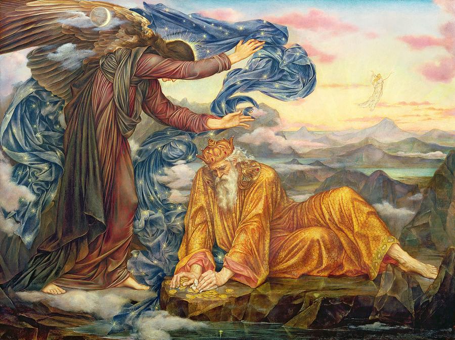 Earthbound Painting by Evelyn De Morgan