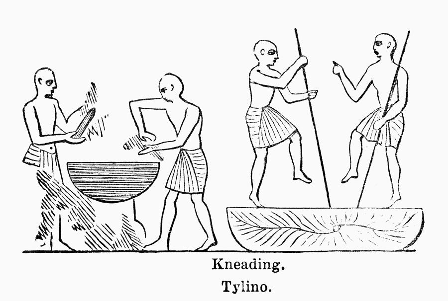 Egypt Bread Making #2 Painting by Granger