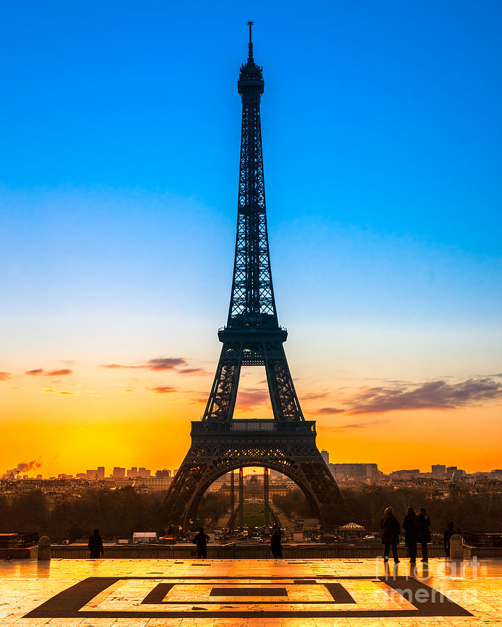 Eiffel tower at sunrise - Paris #2 Photograph by Luciano Mortula