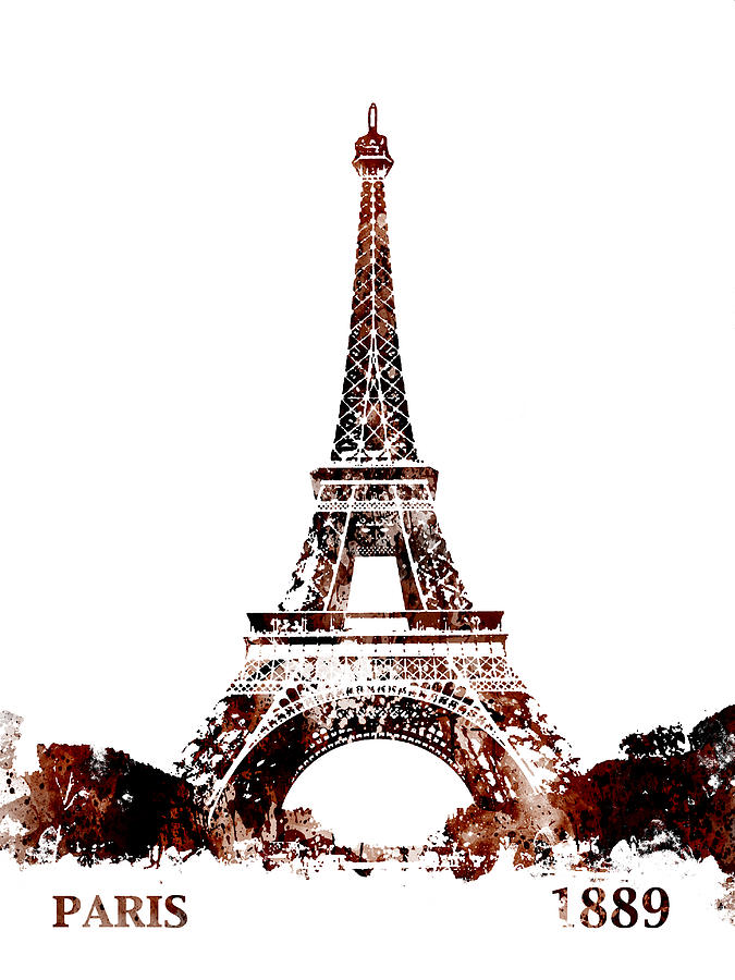 Eiffel Tower Paris France 1889 #1 Digital Art by Patricia Lintner