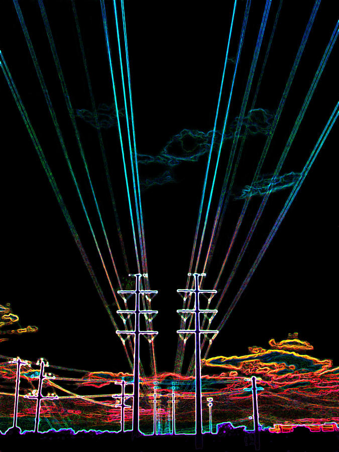 Electric Night #2 Digital Art by James Granberry