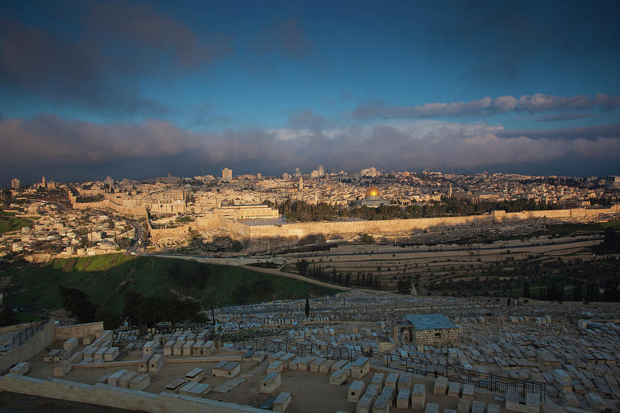 Elevated City View With Temple Mount #2 Photograph by Panoramic Images