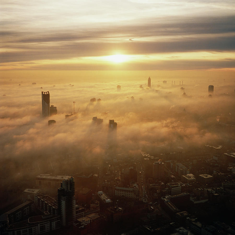 Elevated View Over London Shrouded In #2 Photograph by Gary Yeowell